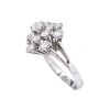 bague fleur en or blanc 18 K et diamants