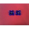 Boucles d'oreilles Baccarat Hortensia en or et cristal