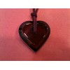 Pendentif Baccarat Coeur en cristal rouge