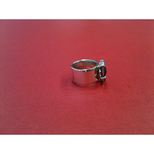 Bague Baccarat en cristal et argent