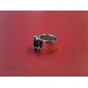 Bague Baccarat en cristal et argent