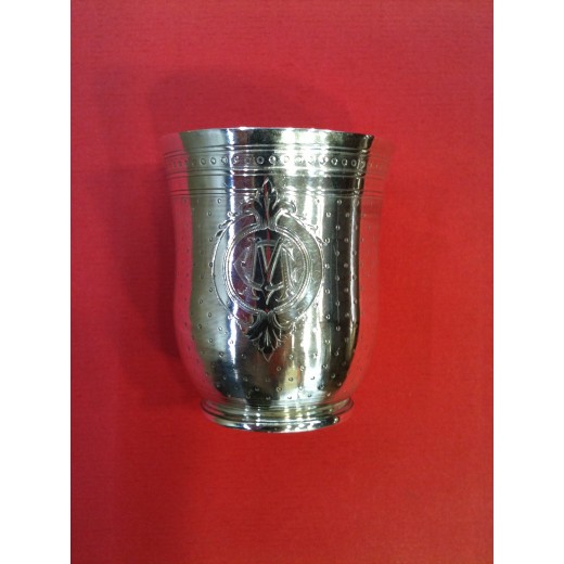 Coffret de naissance ancien en argent