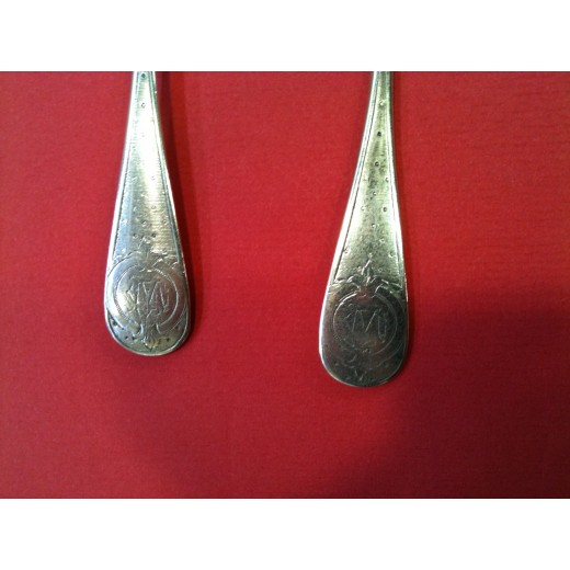 Coffret de naissance ancien en argent