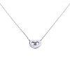 Collier Coeur en or blanc et diamants Arthus Bertrand