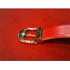 Ceinture Louis Vuitton en cuir épi rouge