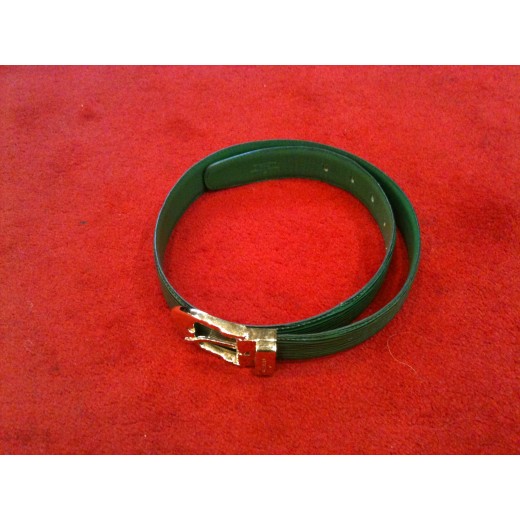 Ceinture Louis Vuitton en cuir épi vert