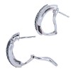 Boucles d'oreilles en or blanc 18 K