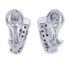 Boucles d'oreilles en or blanc 18 K