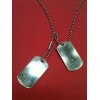 Collier Gucci Plaques militaires en argent