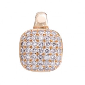 pendentif en or jaune 18 K et diamants