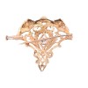 Broche en or jaune 18K et diamants