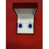 Boucles d'oreilles Baccarat en or et cristal