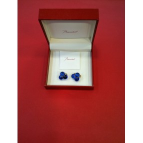 Boucles d'oreilles Baccarat en or et cristal