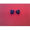 Boucles d'oreilles Baccarat en or et cristal