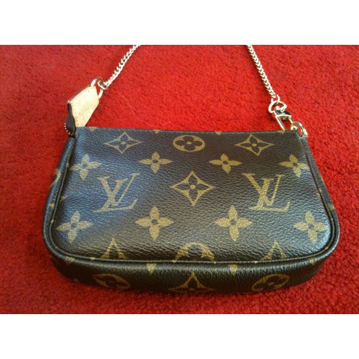 Mini pochette Louis Vuitton Accessoires en toile monogram