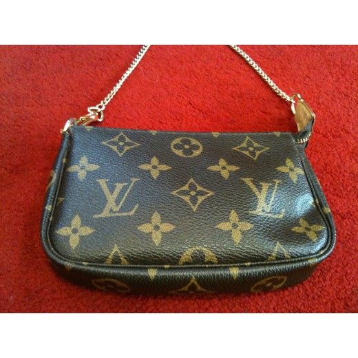 Mini pochette Louis Vuitton Accessoires en toile monogram