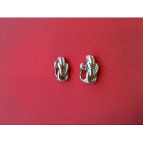 Boucles d'oreilles Hermès en argent