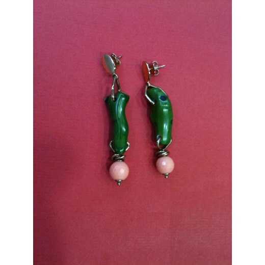Boucles d'oreilles modernes en vermeil