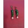 Boucles d'oreilles modernes en vermeil