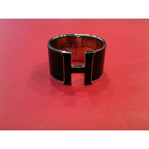 Bracelet Hermès Clic  H extra large noir