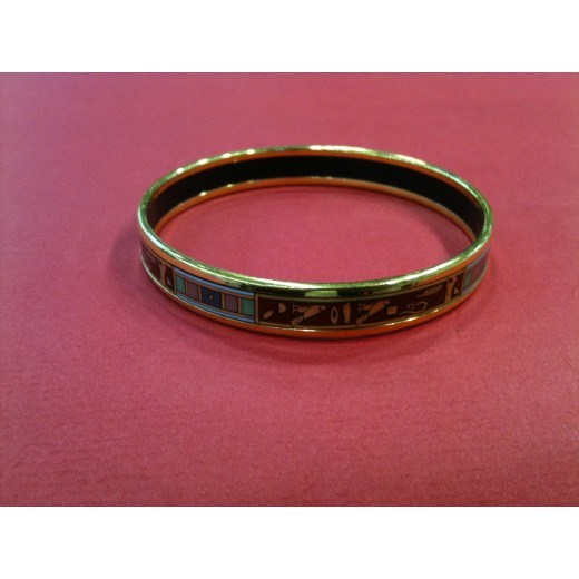 Bracelet Frey Wille cerclé en émail et plaqué or 