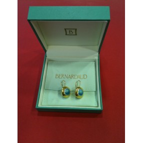 Boucles d'oreilles Bernardaud en porcelaine