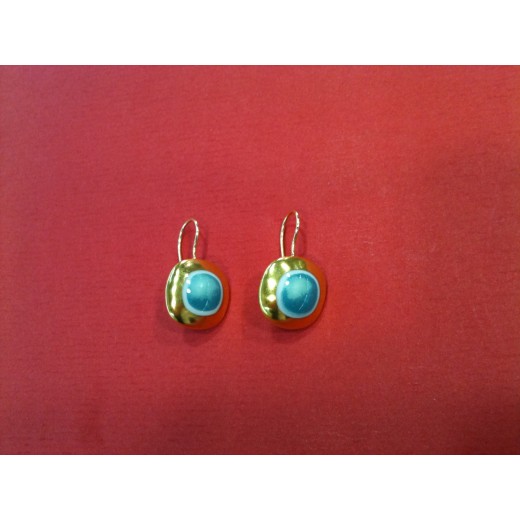 Boucles d'oreilles Bernardaud en porcelaine