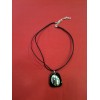 Collier Bernardaud sur cordon noir