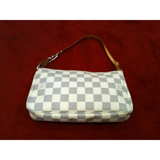 Pochette Louis Vuitton Accessoires en toile damier azur