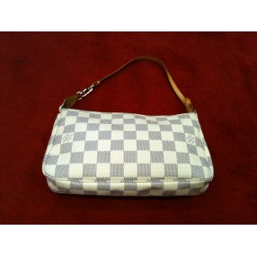 Pochette Louis Vuitton Accessoires en toile damier azur