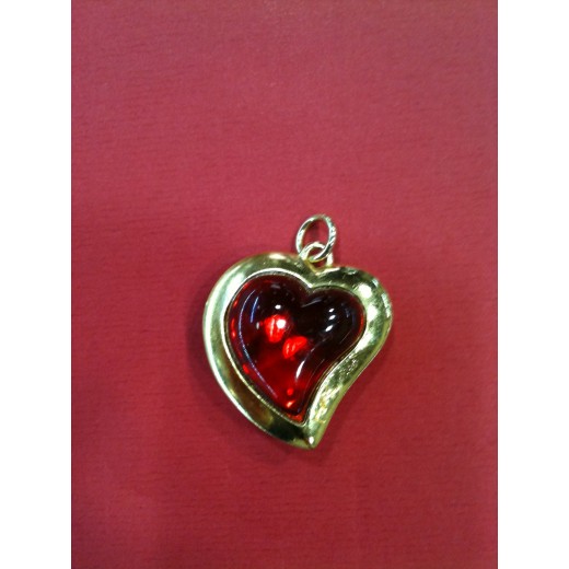 Pendentif Yves Saint Laurent Coeur rouge