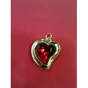 Pendentif Yves Saint Laurent Coeur rouge