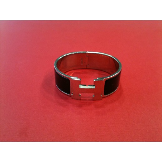 Bracelet Hermès Clic Clac H noir 
