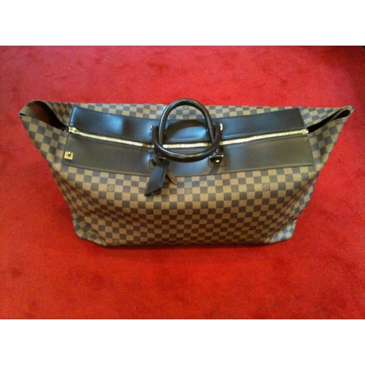 Sac de voyage Louis Vuitton Greenwich 55 en toile damier ébène