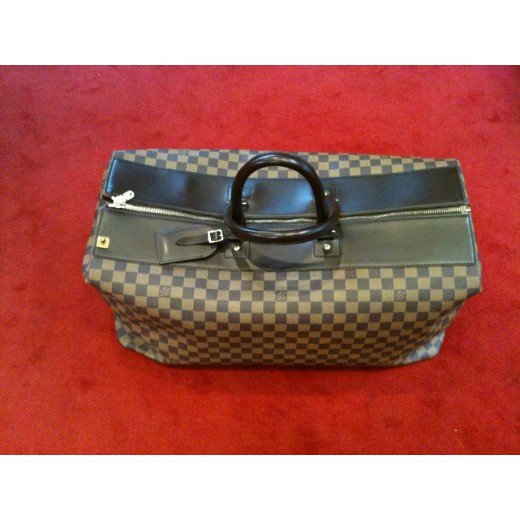 Sac de voyage Louis Vuitton Greenwich 55 en toile damier ébène