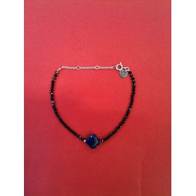 Bracelet Morganne Bello en argent, lapis lazuli et saphirs