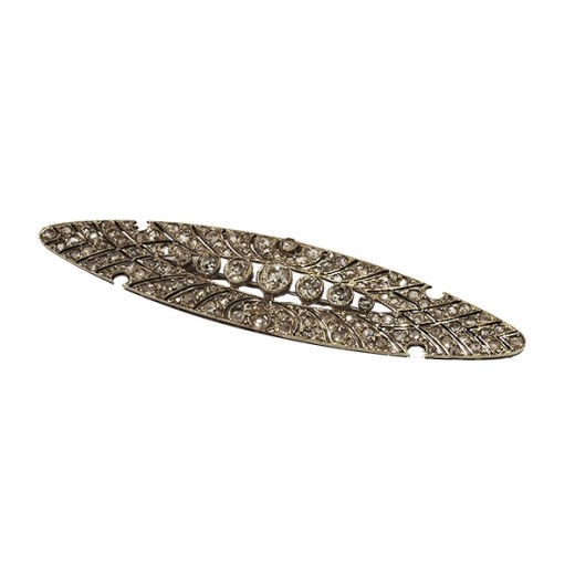 Broche stylisée 1910 ' Diamants