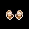 Boucles d'oreilles CHOPARD Happy Diamond forme coeur