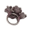 Bague Fleur de Tourmaline rose et Diamants