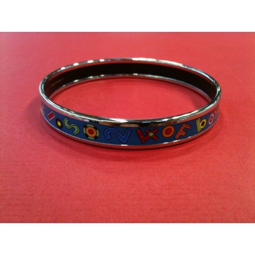 Bracelet Hermès 24 Faubourg fin  en émail