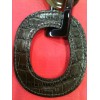 Collier Hermès Isidore en corne et cuir d'alligator