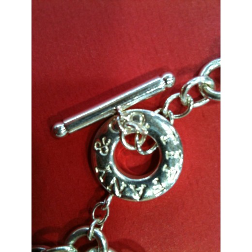 Collier à clavier Tiffany & Co Plaque Coeur en argent