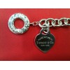 Bracelet à clavier Tiffany & Co Plaque Coeur en argent