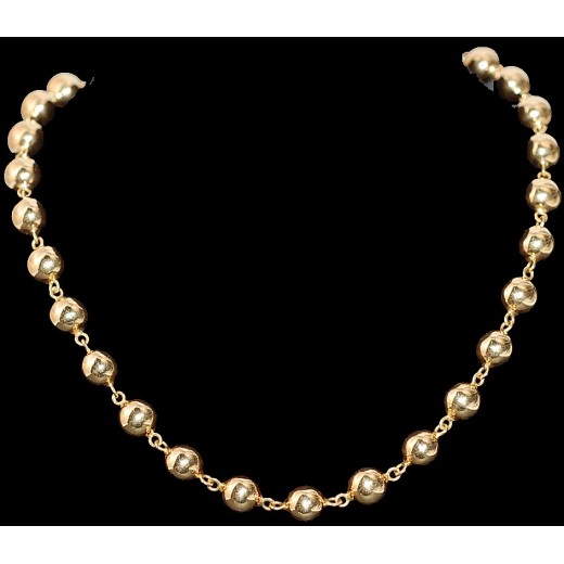 Collier boules d'or