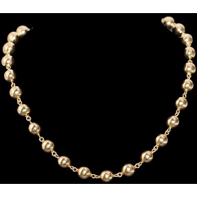 Collier boules d'or
