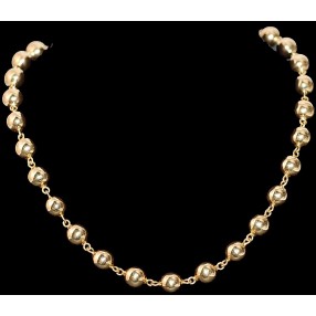 Collier boules d'or