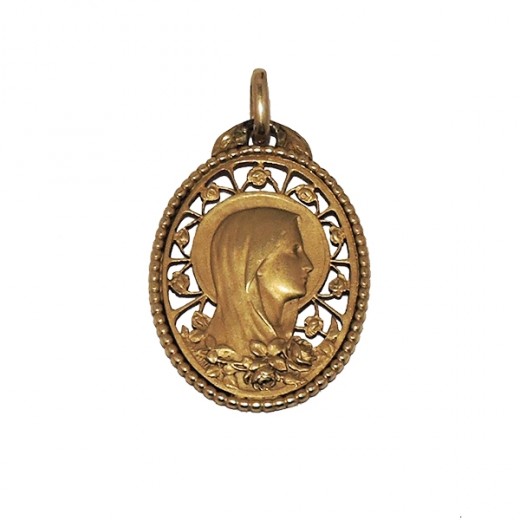 Pendentif Vierge en Or Jaune