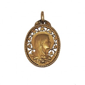 Pendentif Vierge en Or Jaune