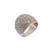 Bague en Or Blanc avec pavage de Diamants