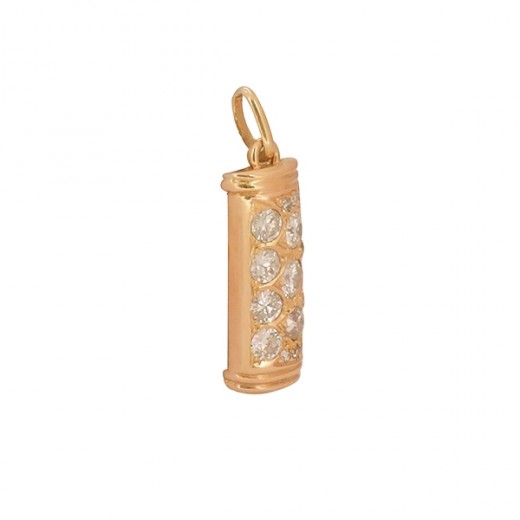 Pendentif en Or Jaune orné de Diamants